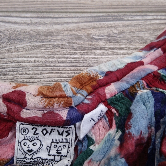 Flowy Lightweight Printed Pattern Drawstring Skirt - Picture 6 of 16